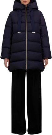 Herno Blouson A-Shape in piuma - - Jackets - Donna - Nero - M
