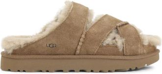 UGG Fluff Yeah Slide Sandalen - Dames - Pantoffels - Bruin - 36 EU - Schoenen