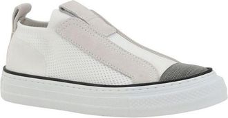Brunello Cucinelli Womens White Nylon Low Top Sneakers