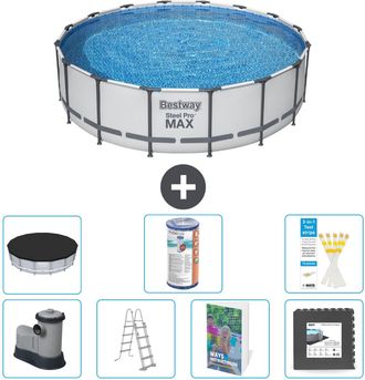 Bestway Piscina Bestway Steel Pro Max Redonda - 488x122 Cm - 8-piezas S563