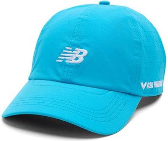 New Balance Unisex Valencia Marathon Brr 6 Panel Cap in Blu, Nylon, Taglia OSZ