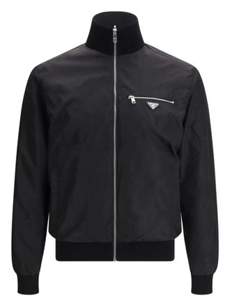 Prada reversible zipped jacket - men - Wool/Recycled Polyester - 60 - Black