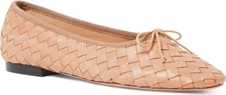 Loeffler Randall Landry Woven Ballet Flat in Honey at Nordstrom, Size 8.5