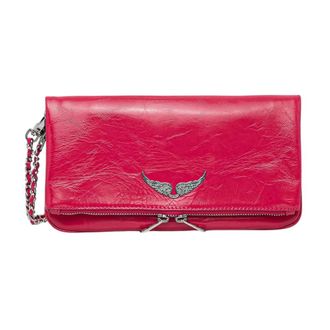 Zadig&Voltaire Tassen, Dames, Roze, ONE Size, Leer, Rock Vintage Patent Bag
