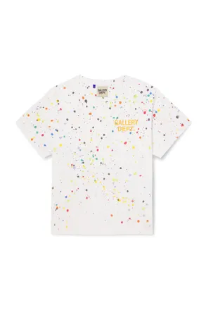 Gallery Dept. Le Pop Logo-Print Paint-Splattered Cotton-Jersey T-Shirt