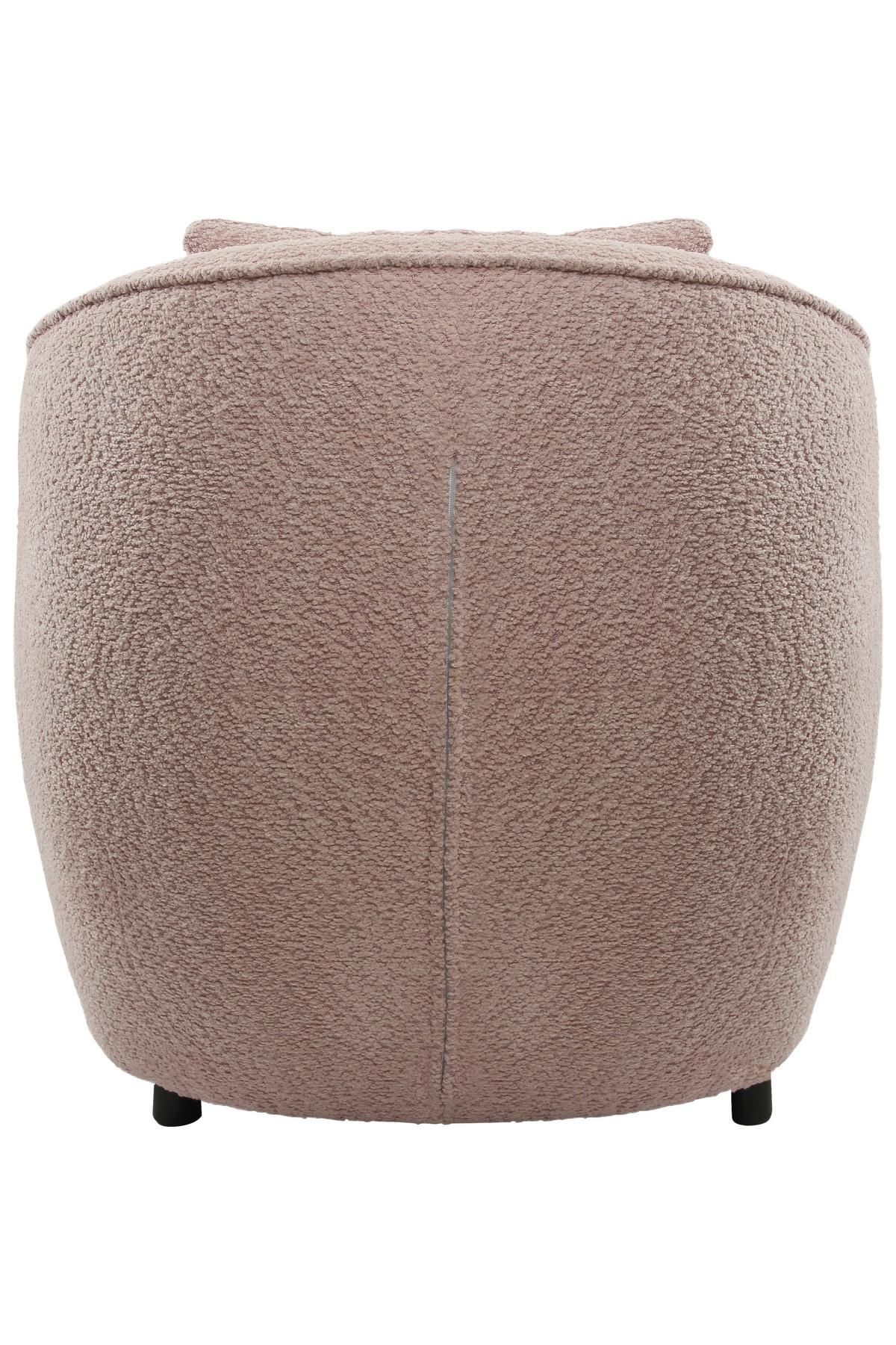 Beliani Samt Sessel Taupe Mit Goldgestell - Halbrunder Luxus Sessel Für Wohnzimmer