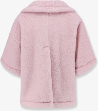 Max Mara Womens Alpaca Fur Cape Mxacorvino1 Pink Jacket