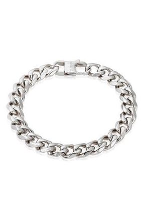 Invicta Mens 11mm Curb Chain Link Bracelet in Silver at Nordstrom Rack, Size 9