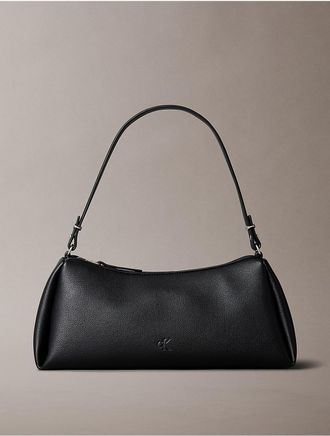 Calvin Klein Jeans Calvin Klein Womens Pleat Shoulder Bag - Black