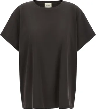 Khaite Dark Grey Crew Neck T-Shirt