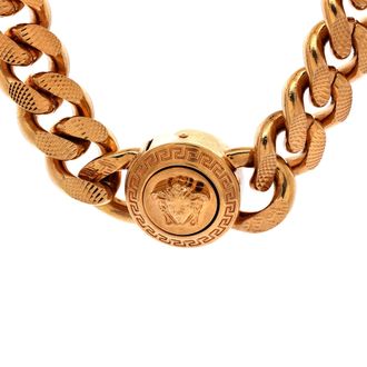 Versace Chain Medusa Necklace Metal