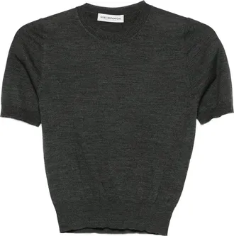 Goes Botanical Short-sleeve Knitted Top