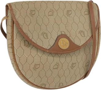 Dior Pre-owned Vintage Schoudertas - Dames - Vintage Schoudertas - Beige - ONE Size - Leer - Vintage
