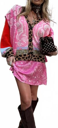 Never Fully Dressed Womens Bandana Mini Dorris Skirt In Pink