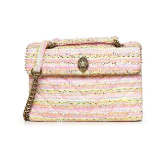 Kurt Geiger Tweed Kensington Bag - female - Kurt Geiger - Cross Body Bags - Pink - ONE SIZE - Bags