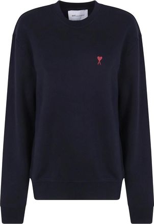 Ami Round-neck Truien - Dames - Ronde hals truien - Zwart - L - Truien & Vesten