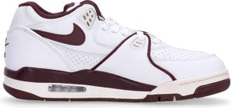 Nike Lage Wit/Bourgondische Sneaker met Flight Stijl - Heren - Fitnessschoenen - Wit - 45 EU - Fitness