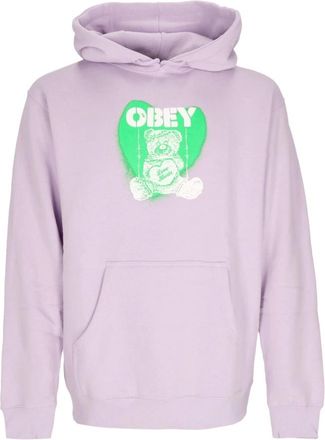 Obey Basis Hooded Fleece Lavendel Dames Hoodie - Dames - Hoodies - Paars - L - Katoen - Hoodies & sweatvesten