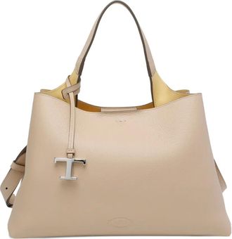 Tod's Borsa tote media in pelle - Toni neutri