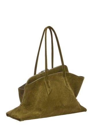 The Attico Womens The Walk Medium Bag Brown Leather Handbags Hand