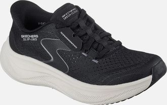 Skechers Womens Skechers Skech Cloud Plush Horizon Synthetic Womens Black/White Trainers - Size: 7