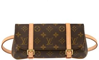 Louis Vuitton Pre-owned Belt Bags, female, Brown, Size: ONE SIZE Pre-owned Canvas Belt Bag