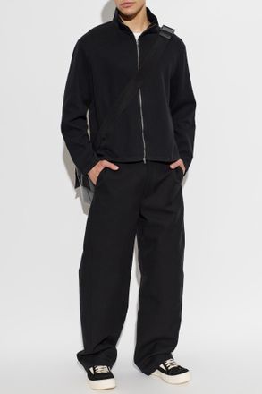 Our Legacy Sweatshirt With A Stand-up Collar, Mens, Black