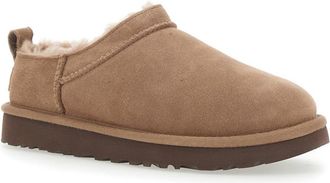 UGG Womens Classic Micro Beige Ankle Boots Leather