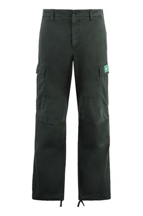 Dolce & Gabbana Mens Cotton Cargo-trousers - Dark Grey - Size EU 46 (Mens)