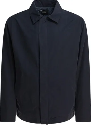 Vince Mens Grey Nylon Jacket - Dark Blue Cotton - Size X-Large