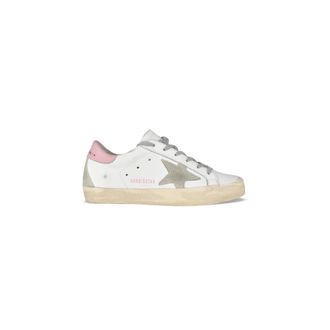 Golden Goose Sneakers, female, White, Size: 6 US White Leather Superstar Sneakers