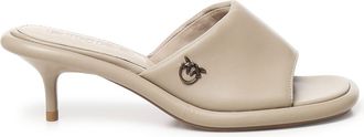 Pinko Nappa Leather Slippers