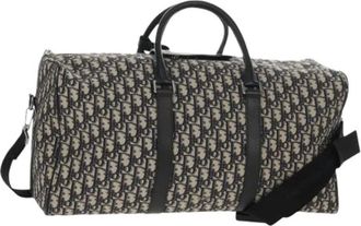 Dior Pre-owned Vintage Boston Bag (Trotter Canvas) - - Pre-owned - Donna - Blu - ONE SIZE