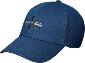 Calvin Klein Jeans Caps, male, Blue, Size: ONE SIZE Cotton Buckle Fastening Cap
