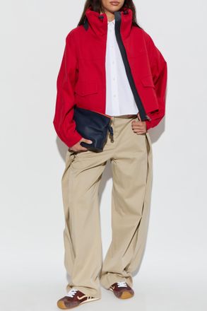 Loewe Jacket With Stand-up Collar, Womens, Red