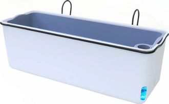 OEM Macetero Para Balc&oacute;n/interior Con Riego Autom&aacute;tico, Maceta Rectangular Para Verduras Y Flores, Indicador De Nivel De Agua Visible, Sistema Para Colgar