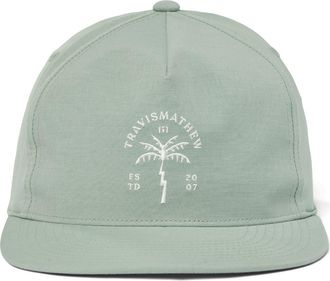 Travis Mathew Finally There Embroidered Snapback Baseball Cap in Jadeite at Nordstrom Rack