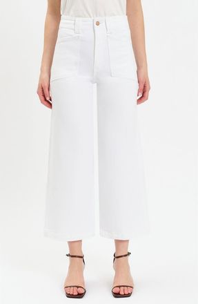 Daze Valley Girl Crop Wide Leg Pants in Lamb at Nordstrom, Size 25