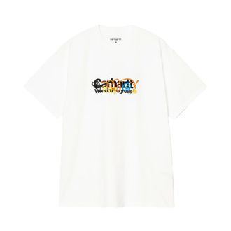 Carhartt Work in Progress Carhartt Wip, T-Shirts, male, White, Size: XL T-shirt S/S Primary