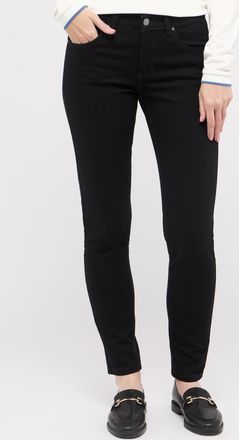 Angels Slim-fit-Jeans ANGELS SKINNY, Damen, Gr. 34, L&auml;nge 30, schwarz (jetschwarz), Denim/Jeans, Obermaterial: 81% Baumwolle, 18% Polyester, 1% Elasthan, sli