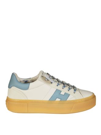 Hogan Cream Upper Light Blue Sneakers