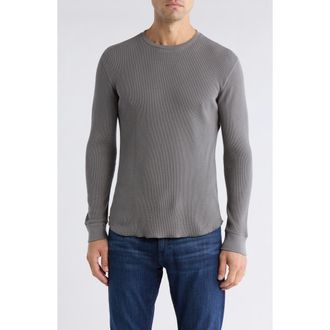 Vince Crewneck Long Sleeve Thermal T-Shirt in Rain Cloud at Nordstrom Rack, Size Xx-Large