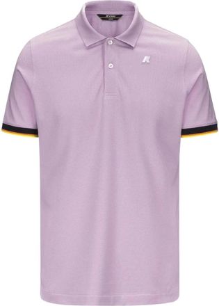 K-Way Polo Shirts - Heren - Polos - Paars - M - Katoen - Tops