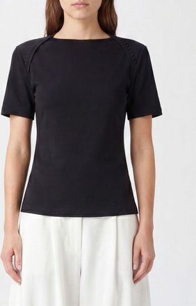 Jacquemus T-shirt Clavela in cotone con scollo dritto e fit slim
