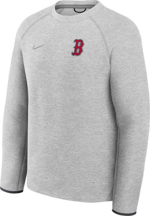Nike Boston Red Sox Tech Fleece Nike Mens MLB Pullover Crew in Grey | 05L6086NBQ-J35