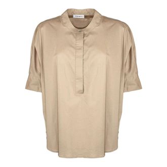 KANGRA Shirts, female, Beige, Size: L Kangra Shirts Beige