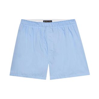 Brooks Brothers Boxer in Popeline di Cotone - - Underwear - Uomo - Blu - XL