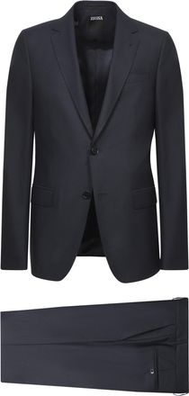 Ermenegildo Zegna Single Breasted Suits, male, Black, Size