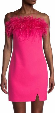 LIKELY Katy Feather Minidress In Pink
