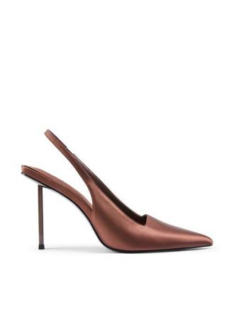 Femme G63 Slingback Satin Pump in Chocolate Satin at Nordstrom, Size 4